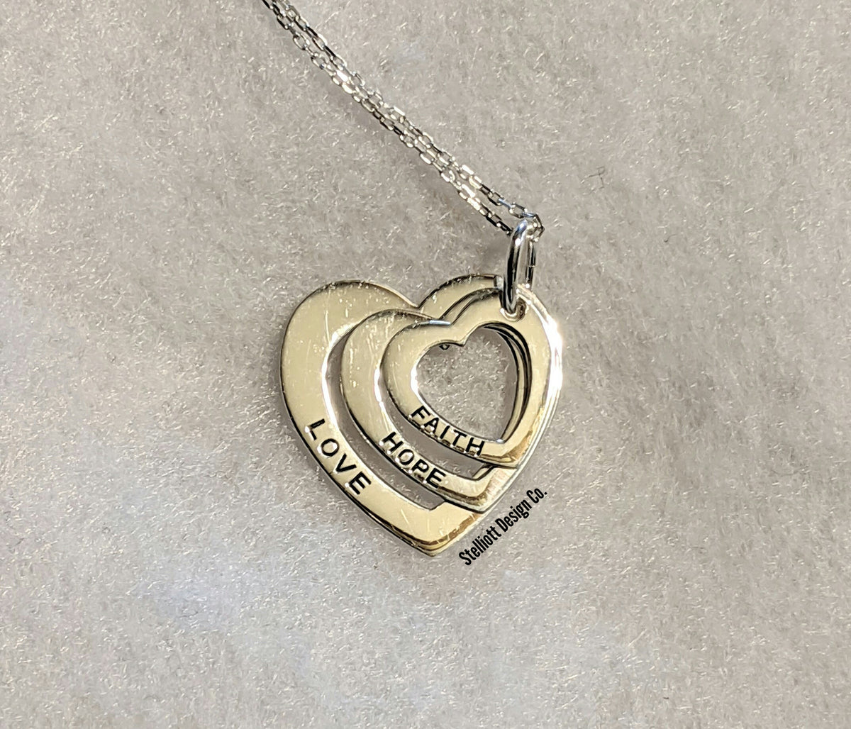Faith, Hope, Love Necklace – Stelliott Design Company