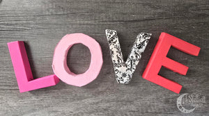 Macrame "LOVE" letters