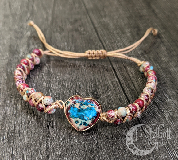 Painted Heart Bracelet
