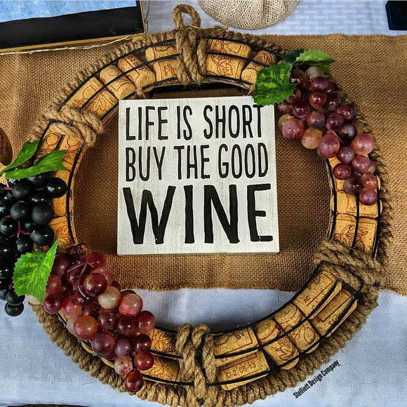 Wine Cork Wreath